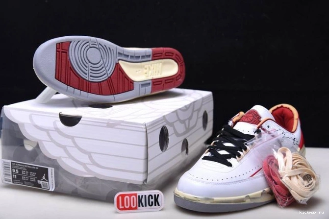 Cheap 2 Jordan Red DJ4375-106 Low SP White Off-White Retro 0714